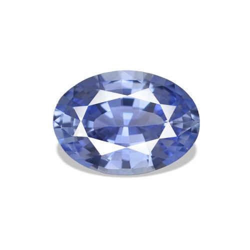 0.82カラットの天然ミディアムネイビーブルーサファイア、楕円形、VVS