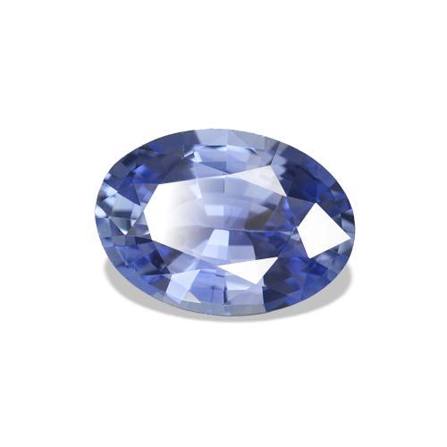 0.82カラットの天然ミディアムネイビーブルーサファイア、楕円形、VVS