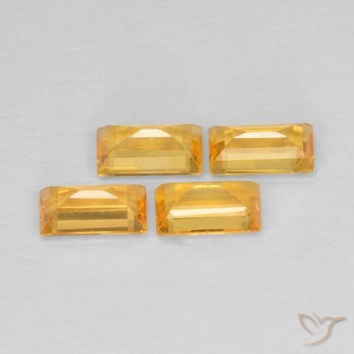 Shop natural 1.09ct ミディアムダークゴールデン サファイア gems, バゲット, from マダガスカル at GemSelect. In stock, global shipping!