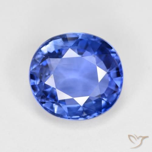 4.19ct 天然 ミディアムダークブルー サファイア, 楕円形, VVS-VS