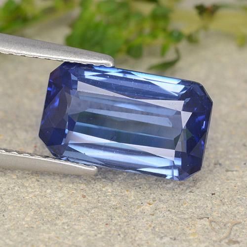 4.9 カラット ルース ブルー サファイア、11.7 x 7.1 mm 八角形カット、スリランカ産, Photo A