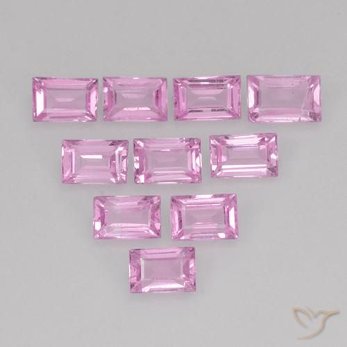 Shop natural 1.05ct 非常に薄いロイヤルパープルピンク サファイア gems, バゲット, from マダガスカル at GemSelect. In stock, global shipping!
