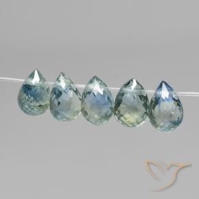 Shop natural 1.97ct ミディアムブルーグリーン サファイア gems, ブリオレット, from マダガスカル at GemSelect. In stock, global shipping!