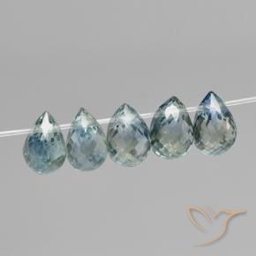 Shop natural 1.97ct ミディアムブルーグリーン サファイア gems, ブリオレット, from マダガスカル at GemSelect. In stock, global shipping!