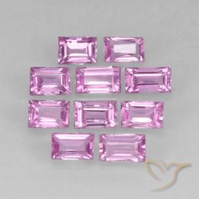 Shop natural 1.19ct 薄いロイヤルパープルピンク サファイア gems, バゲット, from マダガスカル at GemSelect. In stock, global shipping!
