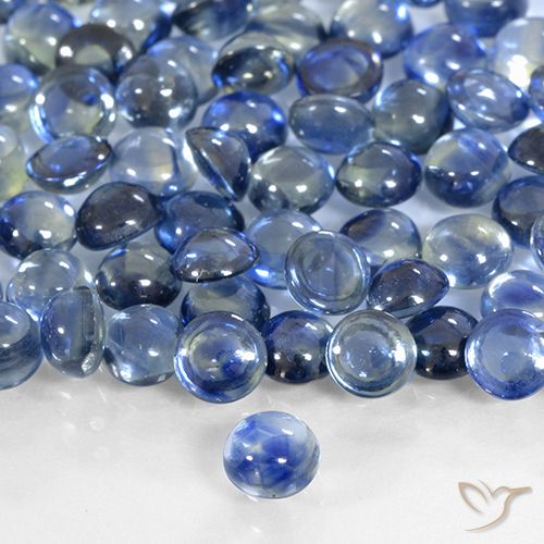 0.41ct 天然 ディープブルー サファイア, ラウンド, 透明
