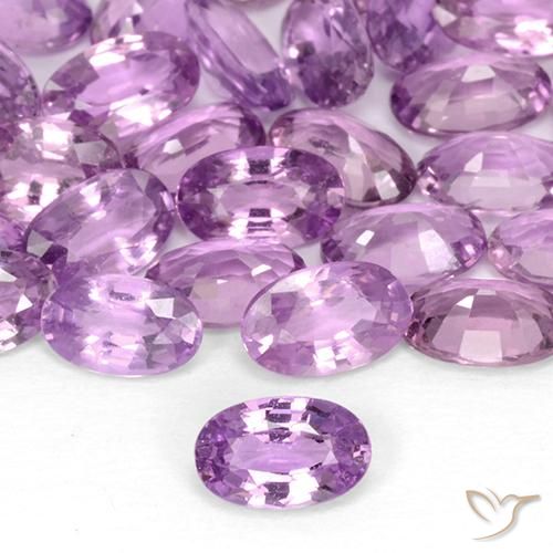0.28ct 天然 ミディアムピンクがかったパープル サファイア, 楕円形, VVS-VS
