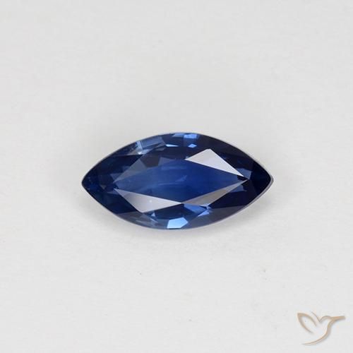 0.81ct 天然 トワイライトブルー サファイア, マーキーズ, VVS-VS
