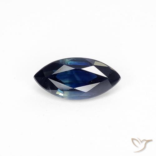 1.14 ct ルース ブルー サファイア、9.1 x 4.4 mm マーキス カット、マダガスカル産, Photo A