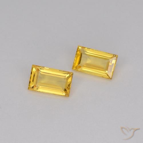 Shop natural 0.75ct ゴールド サファイア gems, バゲット, from タンザニア at GemSelect. In stock, global shipping!