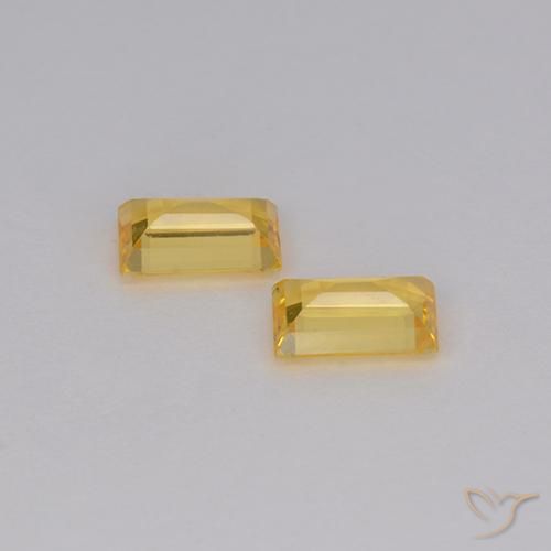 Shop natural 0.75ct ゴールド サファイア gems, バゲット, from タンザニア at GemSelect. In stock, global shipping!