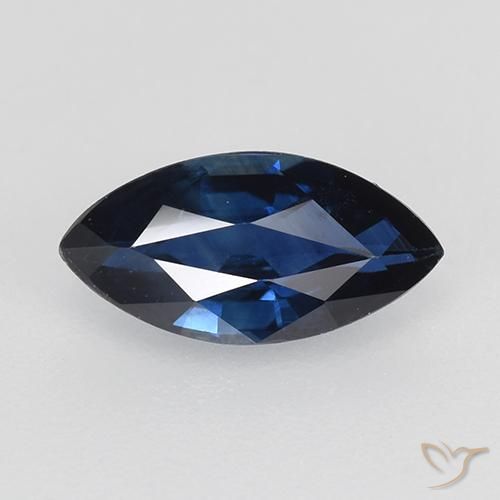 0.72ct 天然 トワイライトブルー サファイア, マーキーズ, VVS-VS