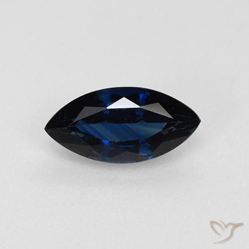 0.73ct 天然 トワイライトブルー サファイア, マーキーズ, VVS-VS