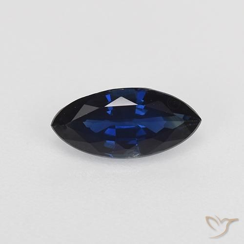 0.64ct 天然 トワイライトブルー サファイア, マーキーズ, VVS-VS