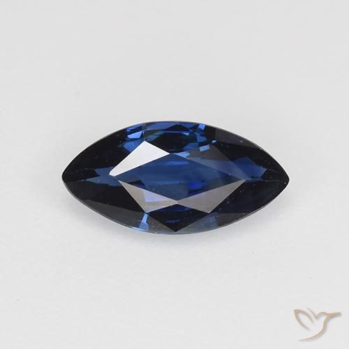 0.69ct 天然 ダークブルー サファイア, マーキーズ, VVS-VS