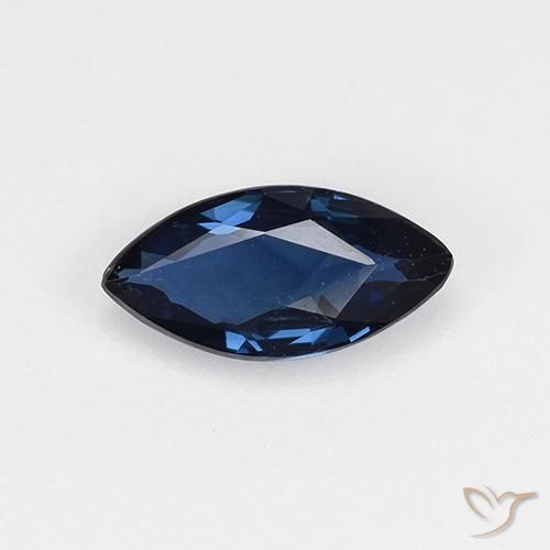 0.66ct 天然 ミッドナイトブルー サファイア, マーキーズ, VVS-VS