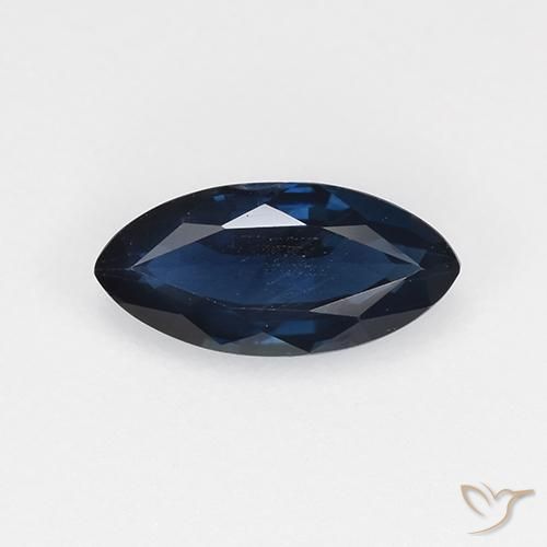 0.72ct 天然 ミッドナイトブルー サファイア, マーキーズ, VVS-VS