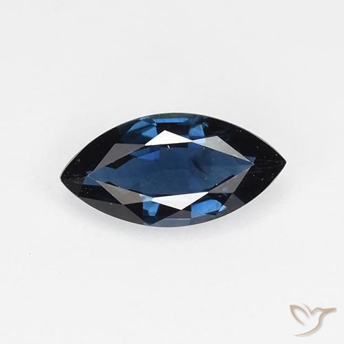 0.66ct 天然 ナイトブルー サファイア, マーキーズ, VVS-VS
