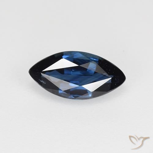 0.69ct 天然 ダークブルー サファイア, マーキーズ, VVS-VS