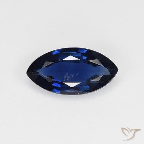 0.63ct 天然 トワイライトブルー サファイア, マーキーズ, VVS-VS