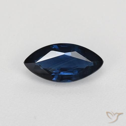 0.70ct 天然 ナイトブルー サファイア, マーキーズ, VVS