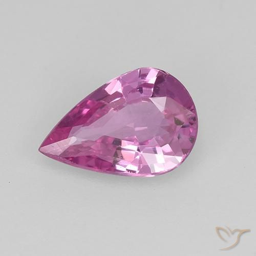 0.64ct 天然 濃いサングリア サファイア, 洋梨の形, VVS-VS