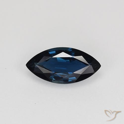 0.66ct 天然 ミッドナイトブルー サファイア, マーキーズ, VVS