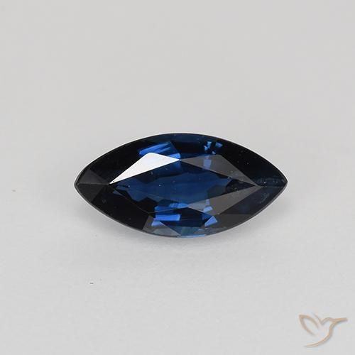 0.64ct 天然 トワイライトブルー サファイア, マーキーズ, VVS