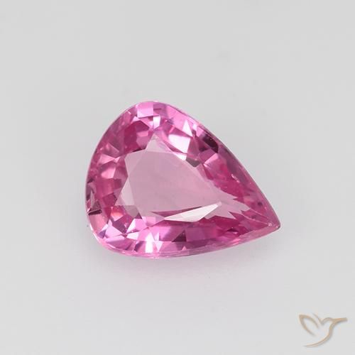 0.77ct 天然 ディープピンク サファイア, 洋梨の形, VVS-VS