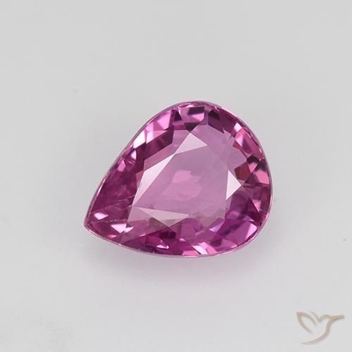 0.97ct 天然 マゼンタ サファイア, 洋梨の形, VVS-VS