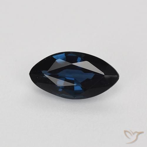 0.69ct 天然 ミッドナイトブルー サファイア, マーキーズ, VVS