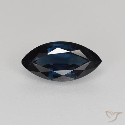 0.69ct 天然 ダークブルー サファイア, マーキーズ, VVS-VS