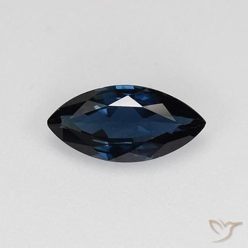 0.64ct 天然 ナイトブルー サファイア, マーキーズ, VVS-VS