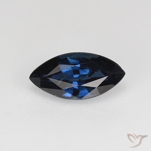 0.70ct 天然 ミッドナイトブルー サファイア, マーキーズ, VVS-VS