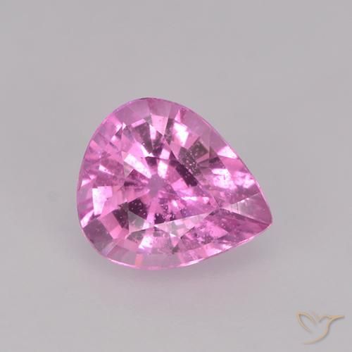 0.74ct 天然 濃い紫 サファイア, 洋梨の形, VS