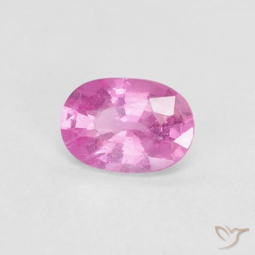 0.79ct 天然 ホットピンク サファイア, 楕円形, VS