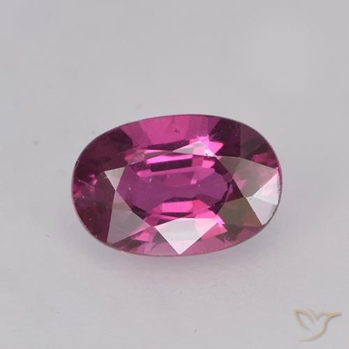 0.55ct 天然 明るい紫 サファイア, 楕円形, VVS-VS