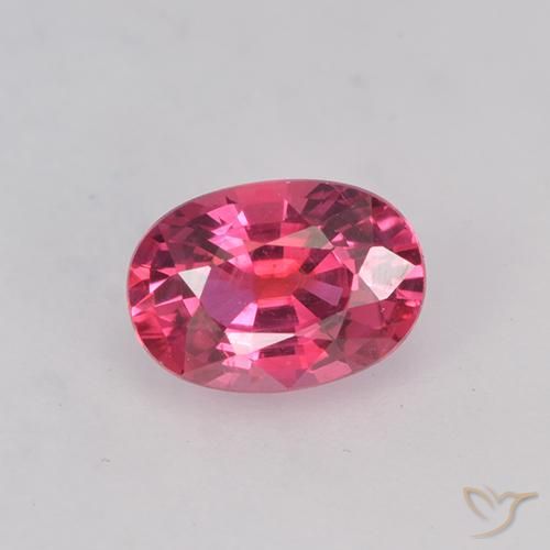 0.58 カラット ルース ピンク サファイア、5.7 x 4 mm オーバル カット、マダガスカル産, Photo A