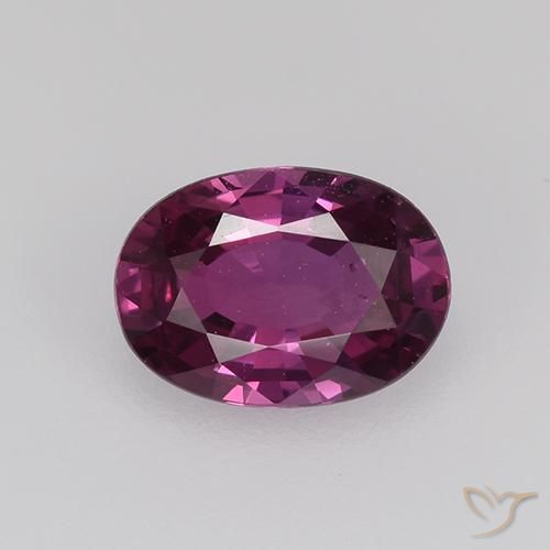 0.73ct 天然 ダークパープル サファイア, 楕円形, VVS-VS