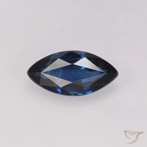 0.71ct 天然 トワイライトブルー サファイア, マーキーズ, VS