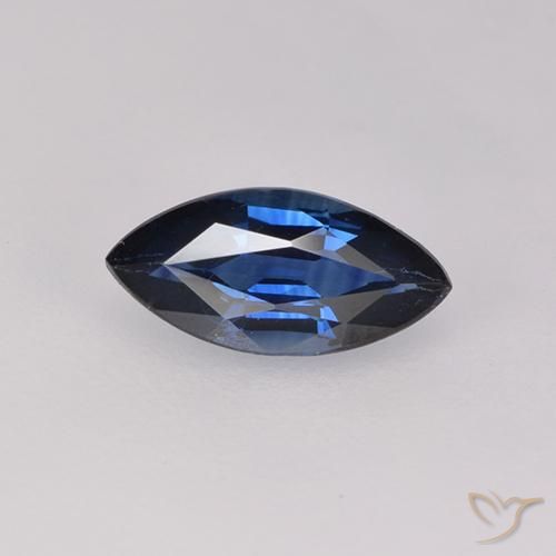 0.60ct 天然 トワイライトブルー サファイア, マーキーズ, VVS-VS