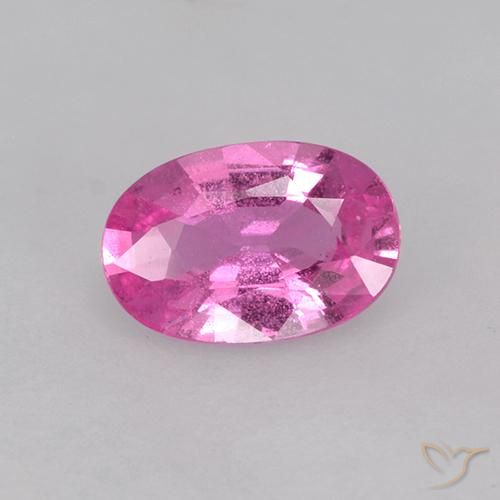0.66ct 天然 ディープピンク サファイア, 楕円形, VS