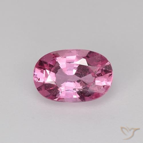 0.76ct 天然 濃いピンク サファイア, 楕円形, VS
