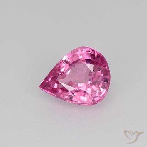 0.71ct 天然 ディープピンク サファイア, 洋梨の形, VS
