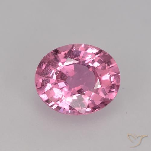 0.78ct 天然 ホットピンク サファイア, 楕円形, VS