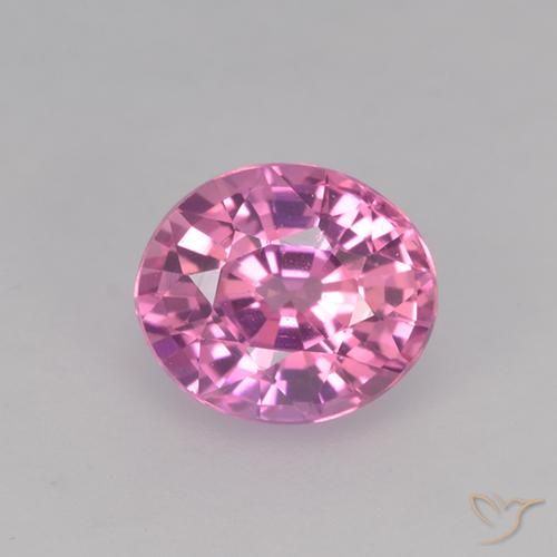 0.74ct 天然 ミディアムピンク サファイア, 楕円形, VVS-VS
