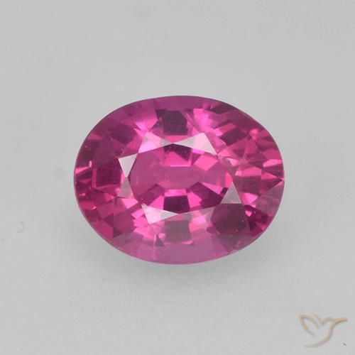 0.47ct 天然 ミディアムパープル サファイア, 楕円形, VS