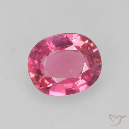 0.42ct 天然 マゼンタピンク サファイア, 楕円形, VS