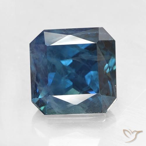 2.64ct 天然 ネイビーブルー サファイア, エメラルドカット, VS