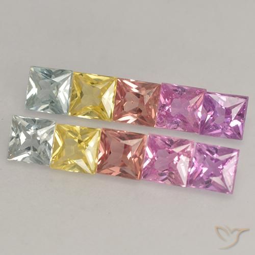 Shop natural 2.24ct マルチカラー サファイア gems, 四角形, from タンザニア at GemSelect. In stock, global shipping!